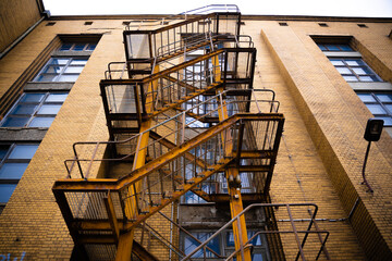 external stairway on the building