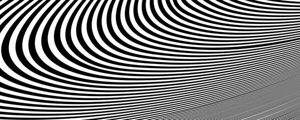 Black and white wave lines background