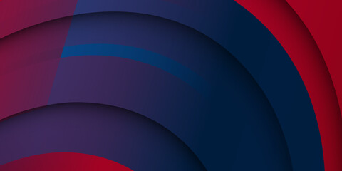 Abstract red and blue wave 3d render background 