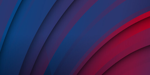 Abstract red and blue wave 3d render background 