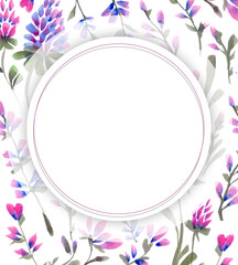 frame with flowers