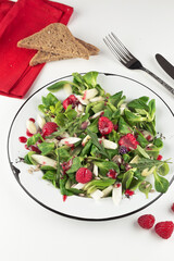 Asparagus salad with sweet raspberry vinaigrette series image 01