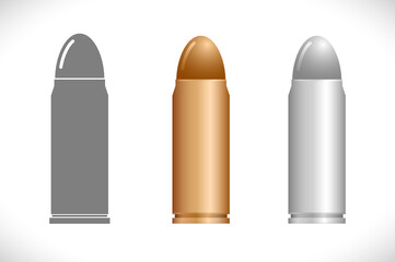 bullet black and metal