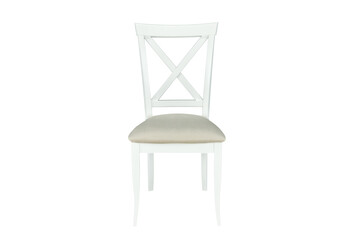 white chair on white background