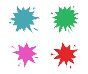 splash stars color icon