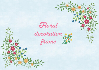 Floral decoration frame 02