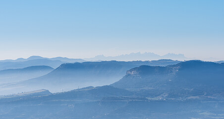 Serra de Montserrat from Bellmunt