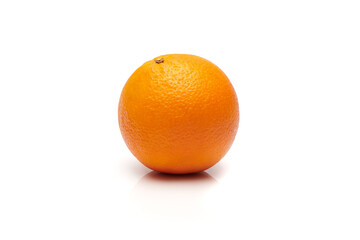 Delicious and healthy ripe oranges isolated on white