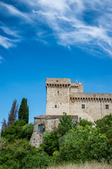 albornoz fortress on the hill above narni
