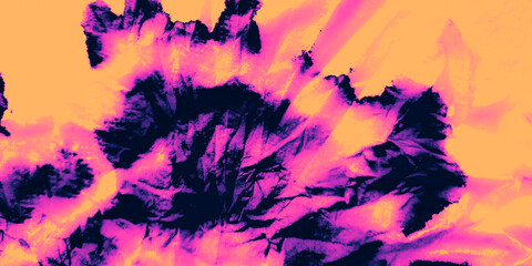 Colourful Art Acrylic. Striped Tie Dye Pattern.
