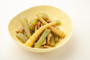 蕗と姫筍の煮物