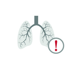 Lungs icon.Lung icon for web and mobile. Health collection.
