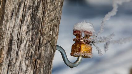Schlitzisolator im Winter