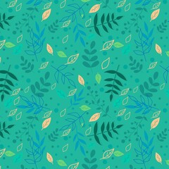 Fototapeta premium Seamless pattern with flowers vector