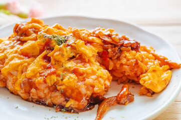 デミグラスのオムライス