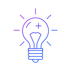 Bulb icon vector