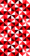 Square and Triangle vector with red and pink seamless pattern background.