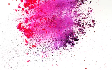Deurstickers Abstract picture of colorful powder splash © konradbak