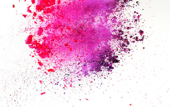 Abstract picture of colorful powder splash © konradbak