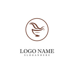 Coffee cup Logo Template vector icon design