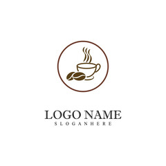 Coffee cup Logo Template vector icon design