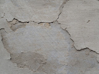 old cracked concrete wall close up