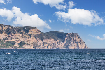 Fototapeta na wymiar View of Cape Aya, the vicinity of Balaklava, Sevastopol, Crimean peninsula, Russia.