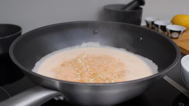 Seasoning a Spicy Asian Soup, Static Camera