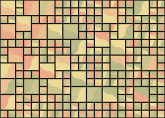 Fototapeta premium Abstract Geometric Pattern generative computational art illustration