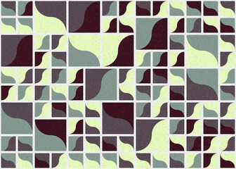 Abstract Geometric Pattern generative computational art illustration