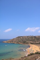 Fototapeta na wymiar Summer at Mediterranean Sea, Gozo Malta