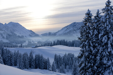 randonnée d'hiver - Alpes