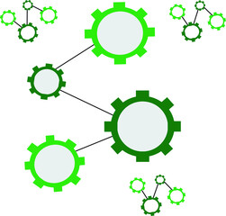 
Vector illustration of craftsmanship. Concepts with connected icons related to creativity or innovation, expert performance or skill enhancement.
