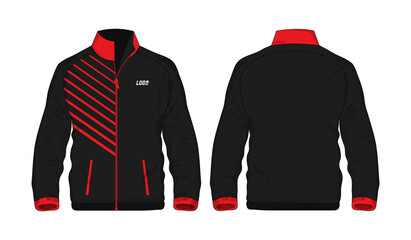 Sport Jacket red and black template for design on white background. Vector illustration eps 10. © Whatever