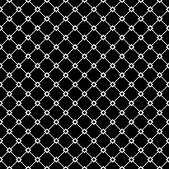 Abstract seamless geometric grid black pattern.