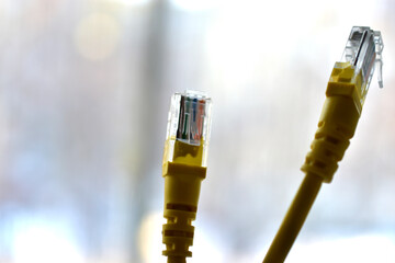 Yellow Internet Cable for Wan and Lan Router