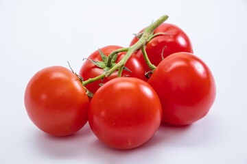 Tomato isolated food ripe red. nature