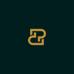 Letter DP PD logo icon design template premium vector