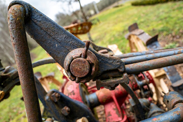 gros plan sur la mécanique agricole
