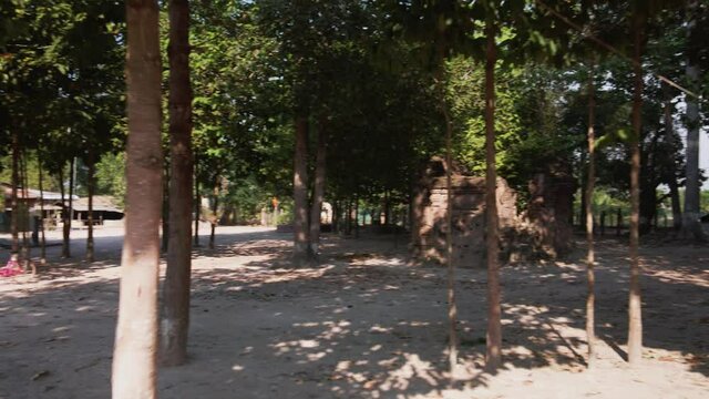 Forgotten Temples of Cambodia.  Angkorian temple Trapeang Roun - fly through