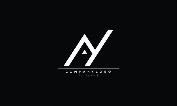 AY YA A AND Y Abstract initial monogram letter alphabet logo design