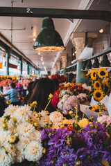 Naklejka premium Flower Market in Seattle 