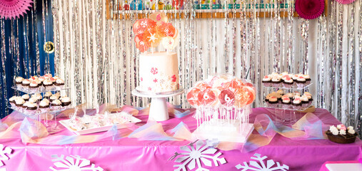 Little girl birthday party