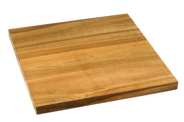 wooden chop board isolated on white background