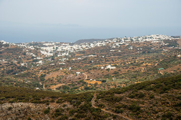 view of the coast on Sifnos island, Greece