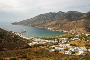 Fototapeta na wymiar view of the coast on Sifnos island, Greece