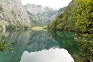 small lake behind the Koenigssee in Bavaria, Germany