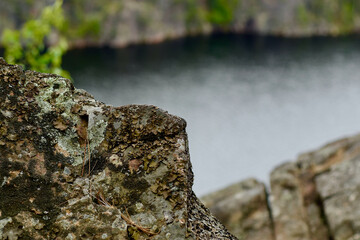 Rock Over a Lake