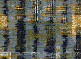 Artistic traditional motifs,stripe, textured  check nature pastel  coloured boho Pattern seamless Dyed Print pattern design . Abstract  Hand Ethnic Batik runner carpet, rug, scarf, curtain, vector  