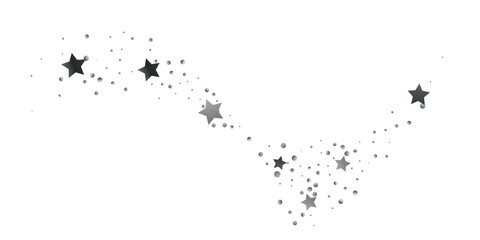 Abstract star of confetti. Falling starry background.